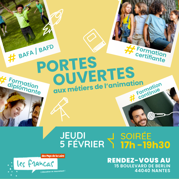 Affiche des portes ouvertes du 5 février 2026 à Nantes