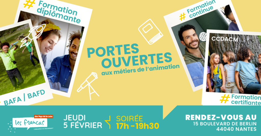 Affiche portes ouvertes du 5 février à Nantes